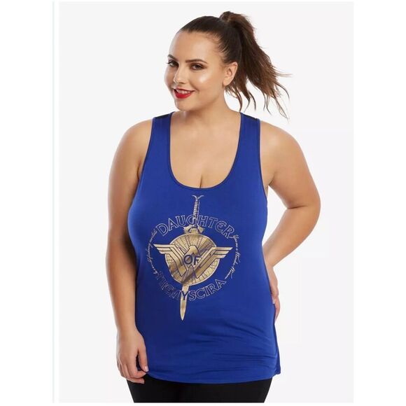 Torrid x her universe wonder women plus size 2 2xl  top shirt blouse cami tank - Picture 1 of 5